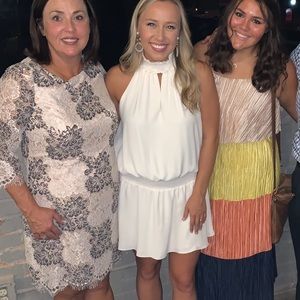 White Amanda Uprichard High Neck dress